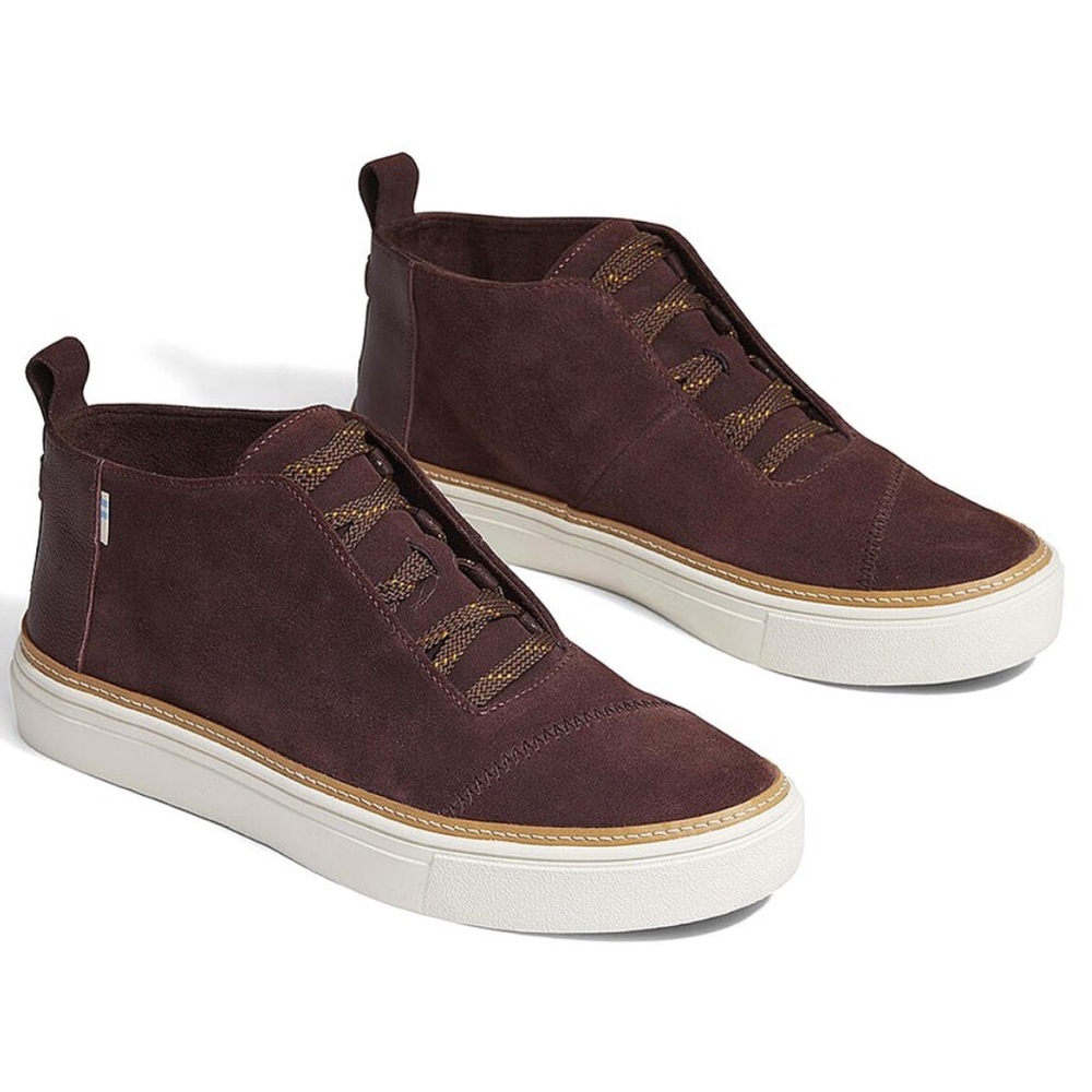 Toms Riley Women’s Forest Brown Suede Sneaker - Picture 3 of 6